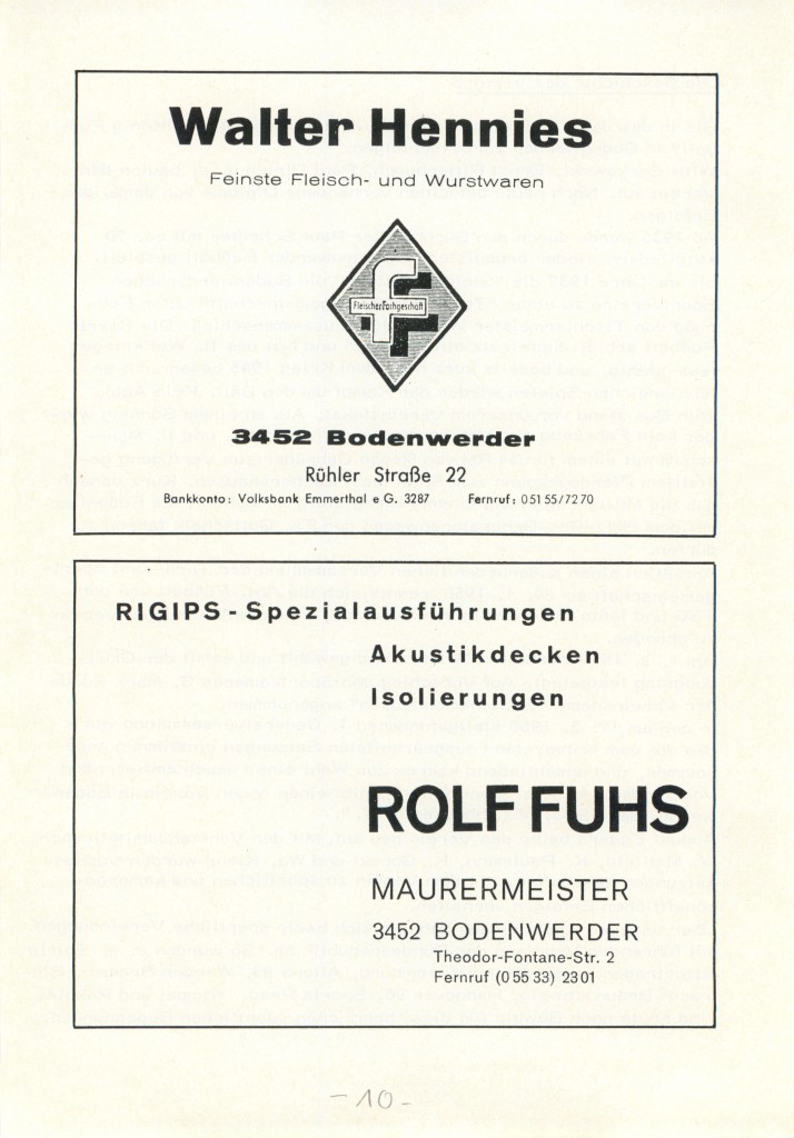 Festschrift 25 Jahre SC Münchhausen Bodenwerder 1975_10