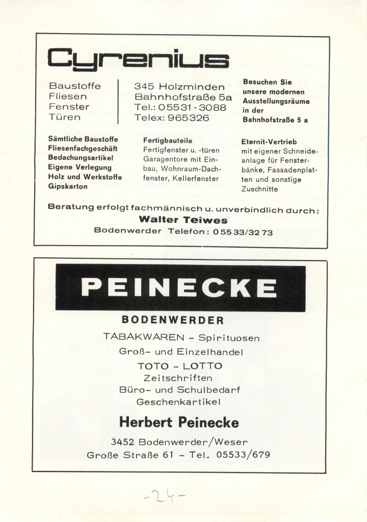 Festschrift 25 Jahre SC Münchhausen Bodenwerder 1975_24