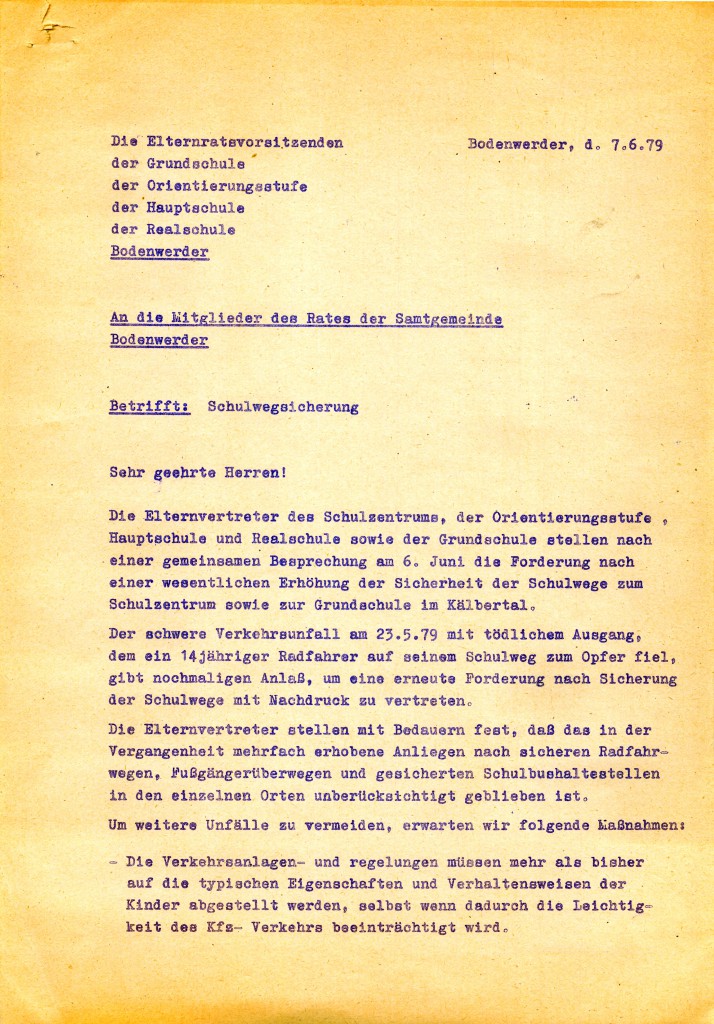 Schreiben Rat Samtgemeinde Bodenwerder Schulwegsicherung 07.06.1979_1